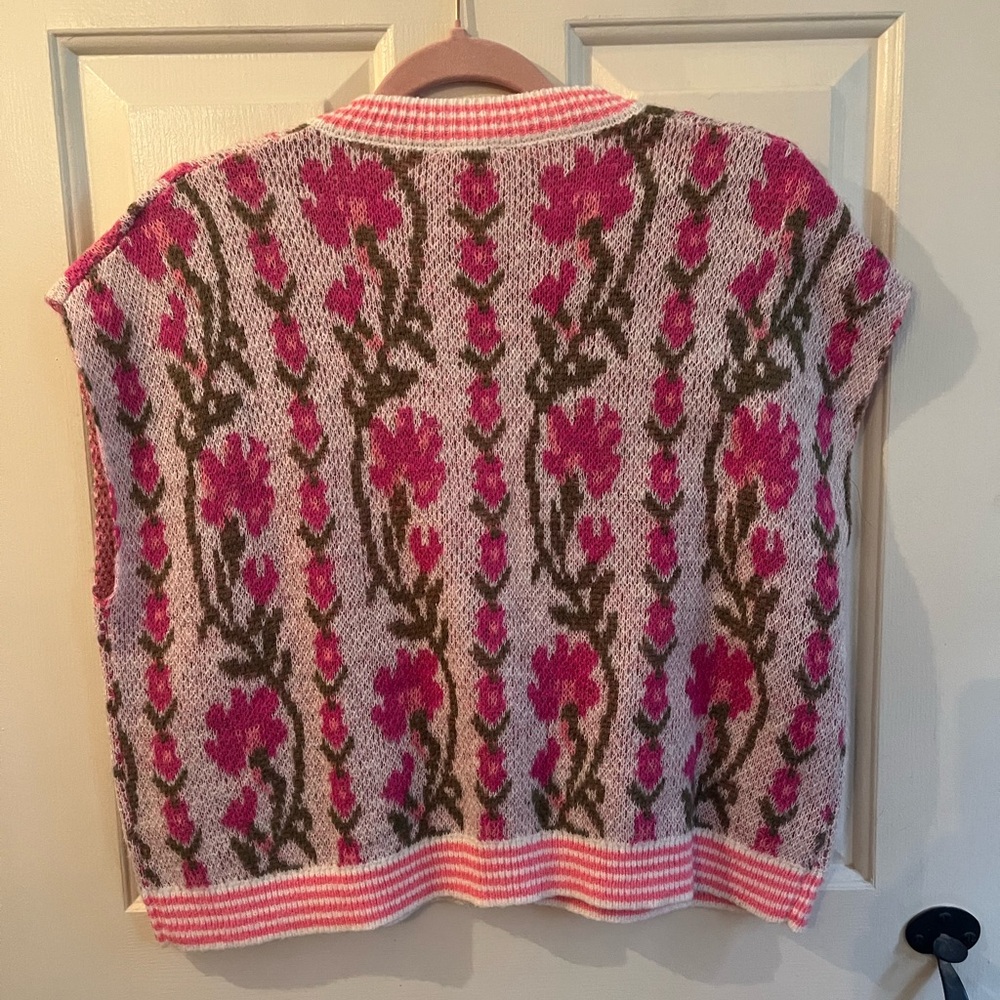 💖Floral & Stripe Knit Sweater💖 - Picture 4 of 15